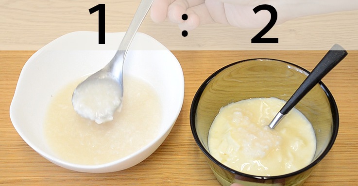 mix amazake and soy milk yoghurt