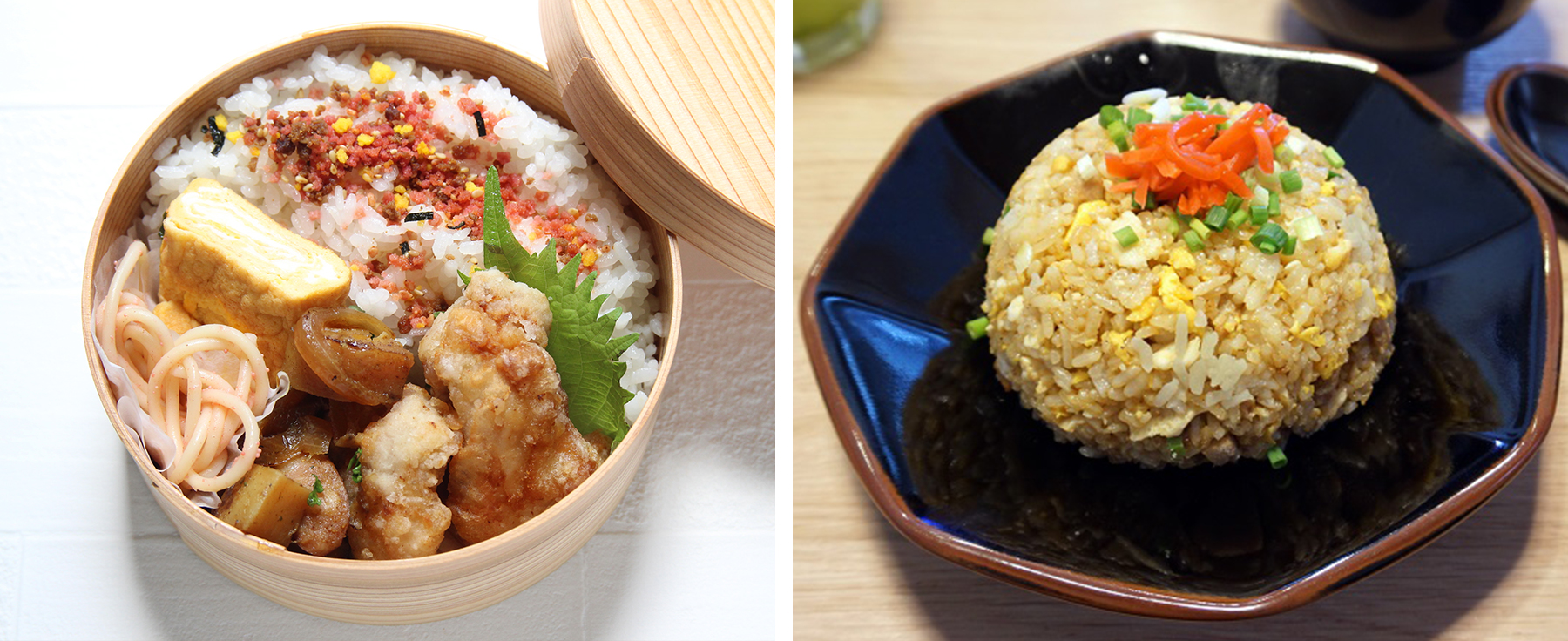 furikake in bento and fried rice