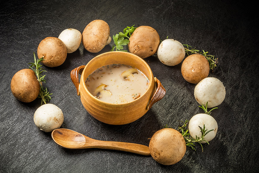 Mushrooms and Rice Koji Soup