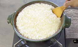 white rice donabe