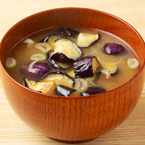 eggplant miso soup