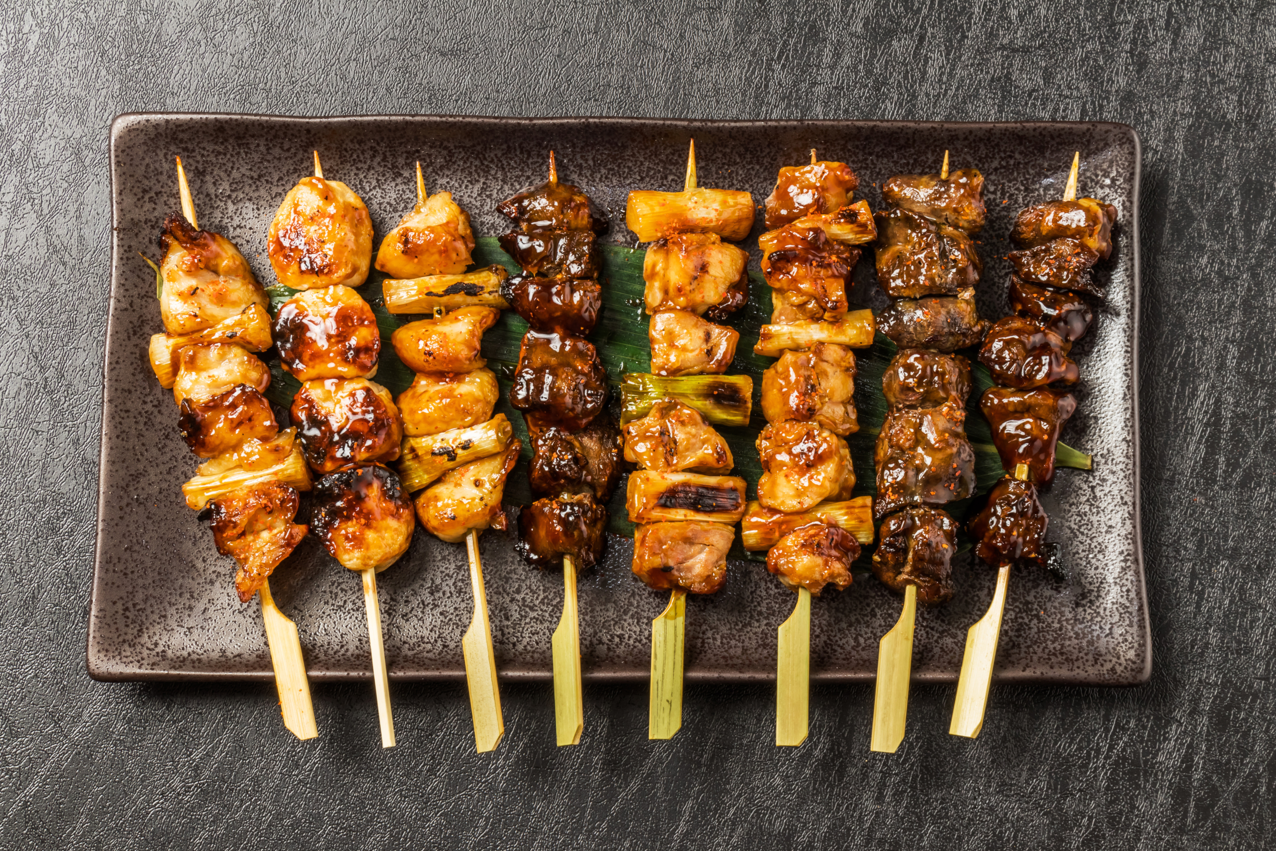 Chicken Yakitori (Japanese-Style Skewered Chicken)