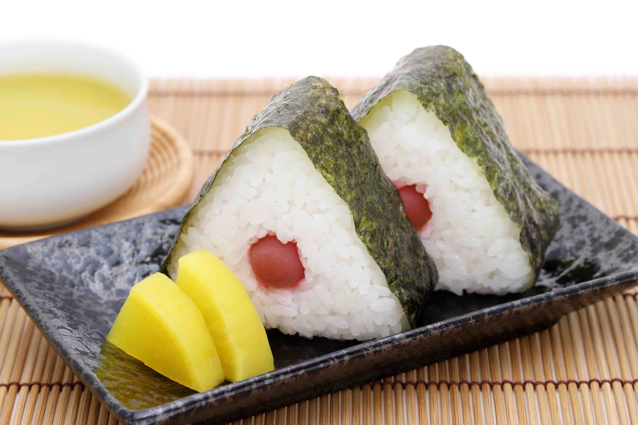 Nozawana (Pickled Leafy Mustard Greens) Onigiri (Rice Ball