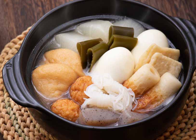 oden soup cooked using mirin